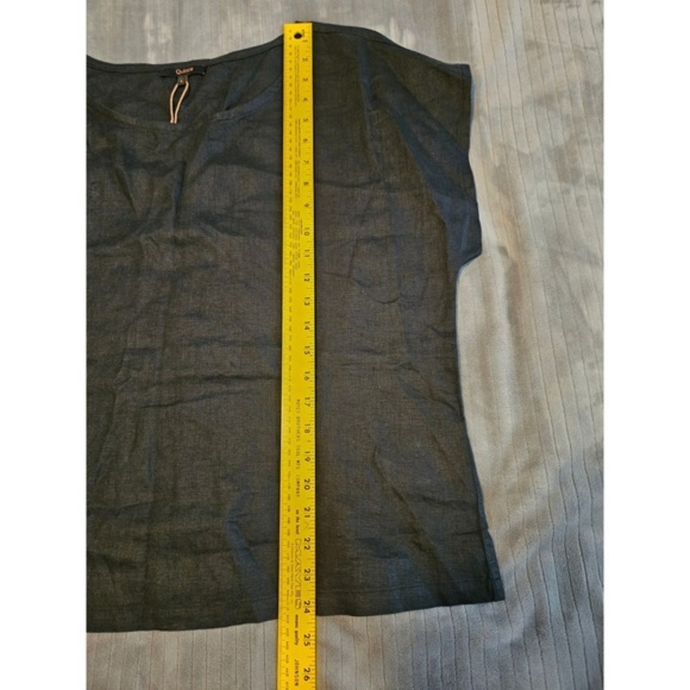 Quince Black 100% European Linen 2Piece Pajama Set Top & Pants Womens Size Large - Picture 13 of 13